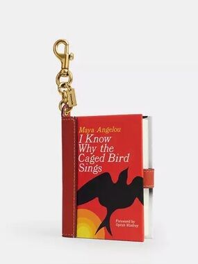 Coach Book Bag Charm - I Know Why The Caged Bird Sings By Maya Angelou
